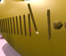 バナナ柄になったQvペン